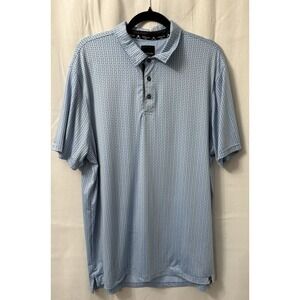 Kenneth Cole Polo Shirt Golf Size Large Polyester Short Sleeve‎ pullover